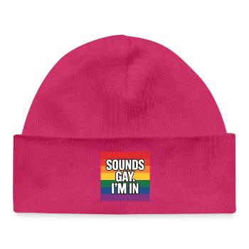Ça a l’air gay, je suis dedans - T-shirt de la fierté - Bonnet bébé bio - blanc - Devant