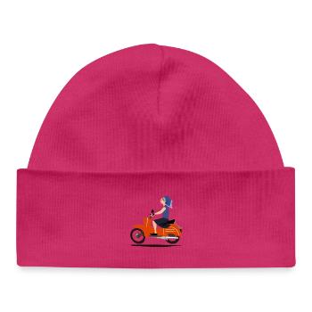DELNJOSERBOWKA MOPED - Baby Organic Mütze - Weiß - Vorne