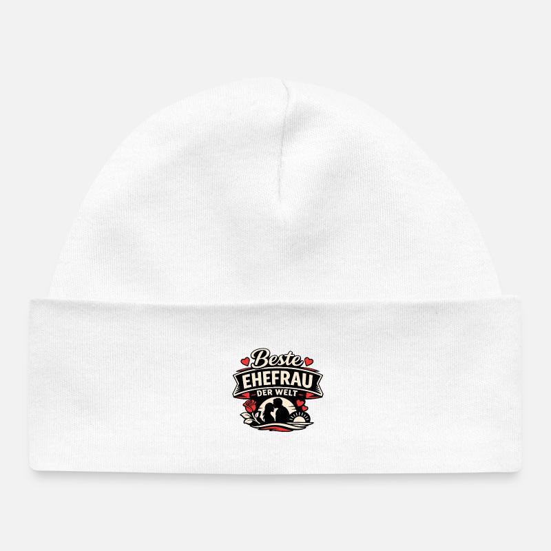 Meilleure épouse du monde - Bonnet bébé bio - blanc
