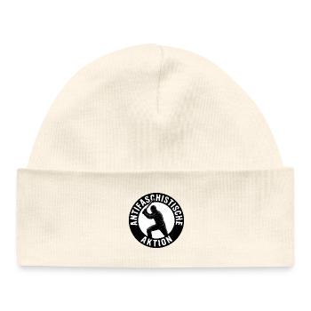 Antifascist Action - Antifa Tee - Baby Organic Beanie - white - Front