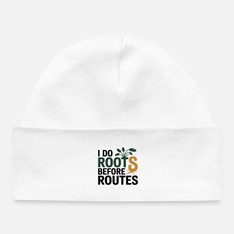 Naturopathe, je fais Roots Before Routes Professional - Bonnet bébé bio - blanc