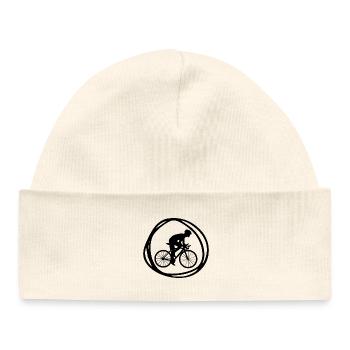 Radfahrer - Baby Organic Mütze - Weiß - Vorne