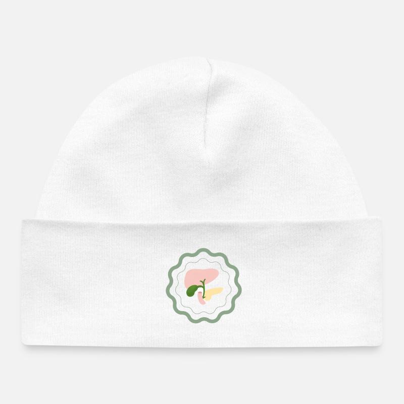 Modèle anatomique - Bonnet bébé bio - blanc