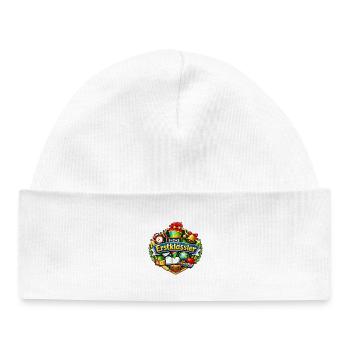 First graders learning school - Baby Organic Beanie - white - Front