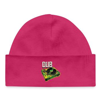Dub Reggae Plattenspieler - Baby Organic Mütze - Weiß - Vorne