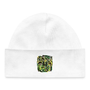 Système de son Dub Reggae - Bonnet bébé bio - blanc - Devant
