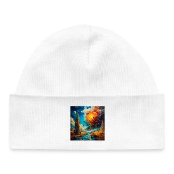 Astral City and Solar Wringing - Baby Organic Beanie - white - Front