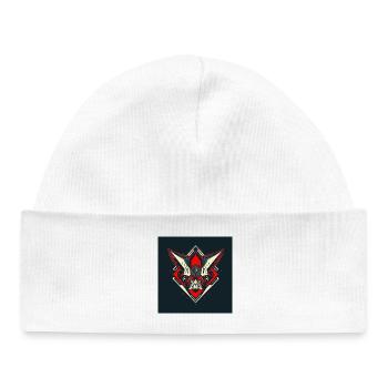 Emblème du guerrier de Schädel - Bonnet bébé bio - blanc - Devant
