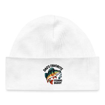 L’Ange Buddy de Papa - Bonnet bébé bio - blanc - Devant