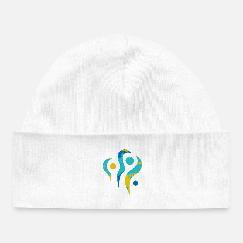 Yoga design_24 - Bonnet bébé bio - blanc