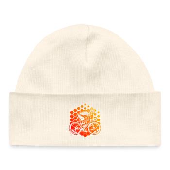 Gift idea for a road bike with road bike - Baby Organic Beanie - white - Front