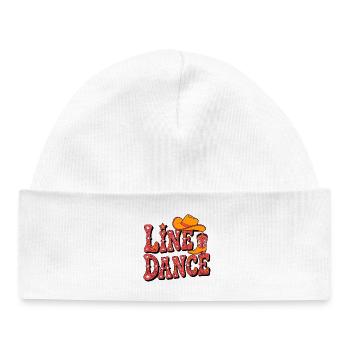 Line Dance Western Flair - Baby Organic Mütze - Weiß - Vorne