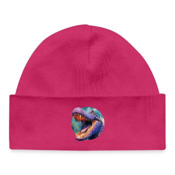 Colorful Dinosaur Design - Baby Organic Beanie - white - Front