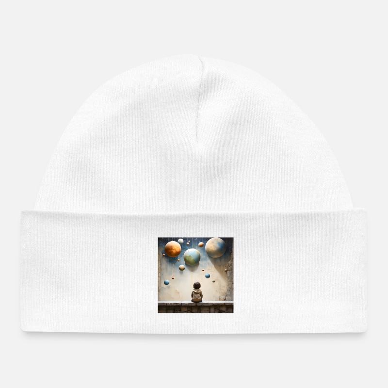 Jardins planétaires de l’enfance - Bonnet bébé bio - blanc