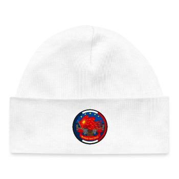 Emblème Oriflamme Montjoie Saint-Denis - Bonnet bébé bio - blanc - Devant
