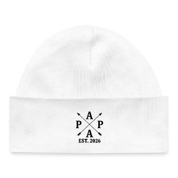Dad 26 Dad Is 2026 New Dad - Baby Organic Beanie - white - Front