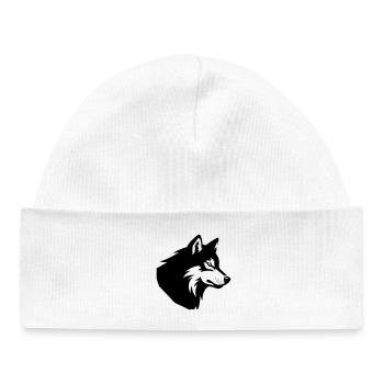 Wolf - Baby Organic Mütze - Weiß - Vorne