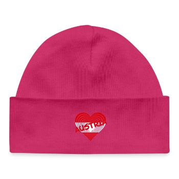 Austria Heart Stripe Austria Heart - Baby Organic Beanie - white - Front
