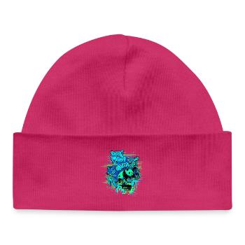 Animal Glitch - Baby Organic Beanie - white - Front