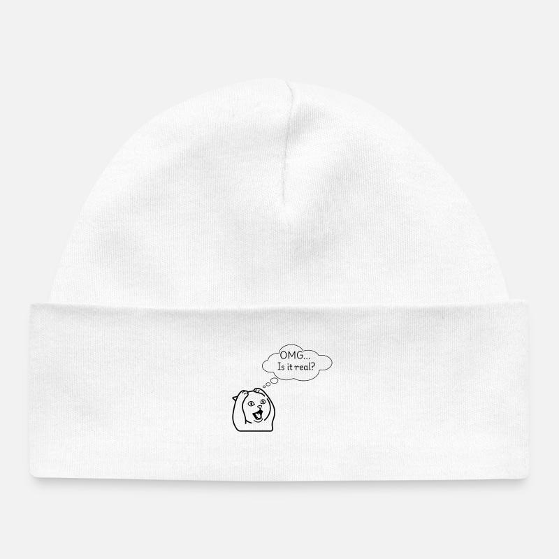 OMG - Bonnet bébé bio - blanc