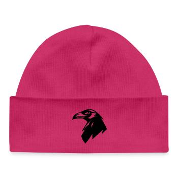Raven, Simple Silhouette Logo - Baby Organic Mütze - Weiß - Vorne