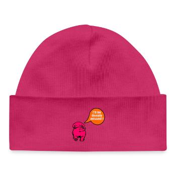 Funny Farewell Colleague Dog - Baby Organic Beanie - white - Front