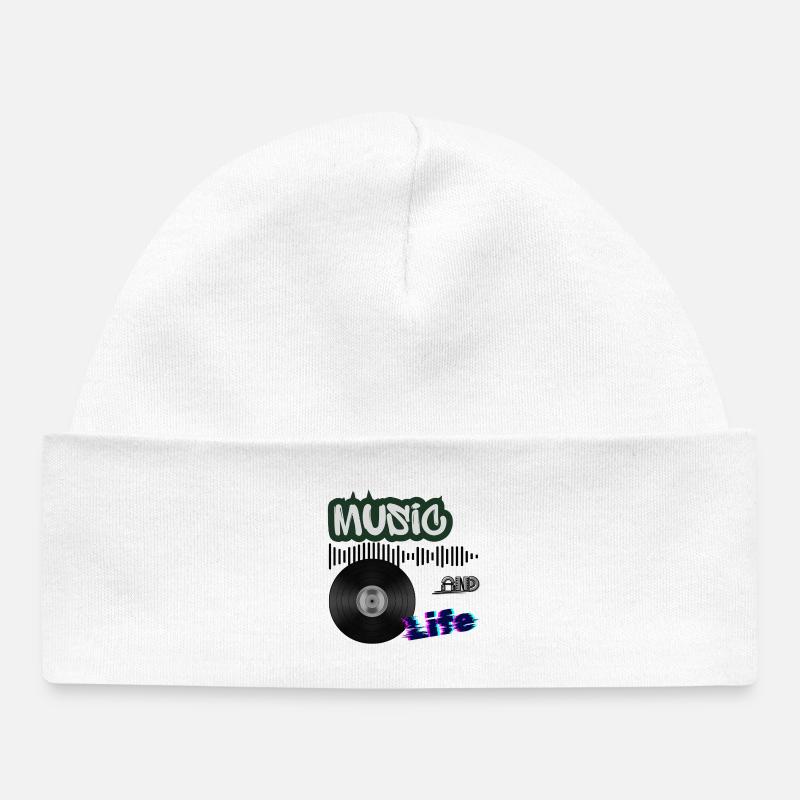 Musique et vie - Bonnet bébé bio - blanc