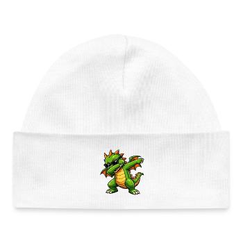 Mignon Dragon Dab - Bonnet bébé bio - blanc - Devant