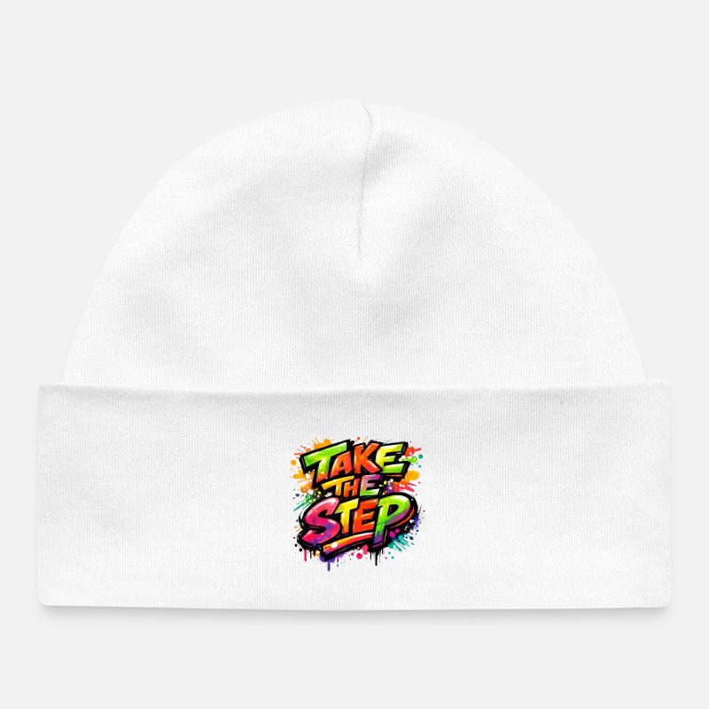 Take_the_Step - Bonnet bébé bio - blanc