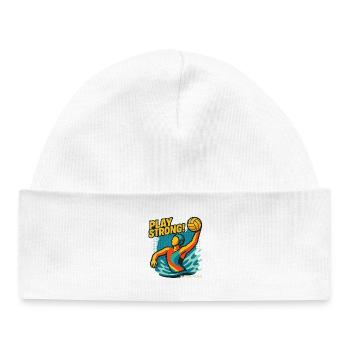Polo Aquatique Puissance - Bonnet bébé bio - blanc - Devant