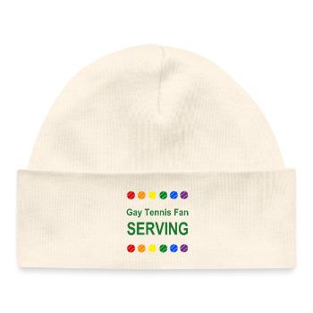 Fans de tennis gays en service - Bonnet bébé bio - blanc - Devant
