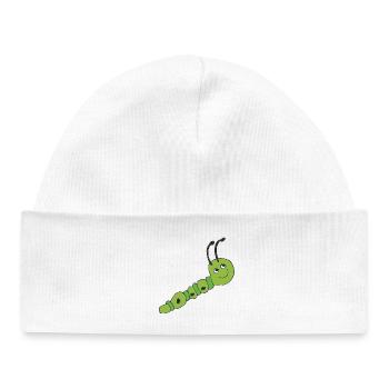 Caterpillar - Baby Organic Beanie - white - Front