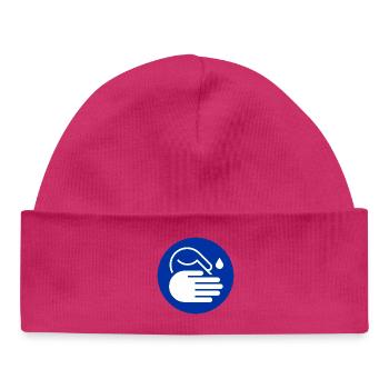 Icône Laver les Mains - Bonnet bébé bio - blanc - Devant