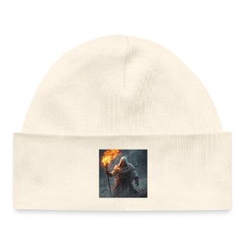 Slavic Warrior Jarylo - Dark Fantasy - Baby Organic Beanie - white - Front