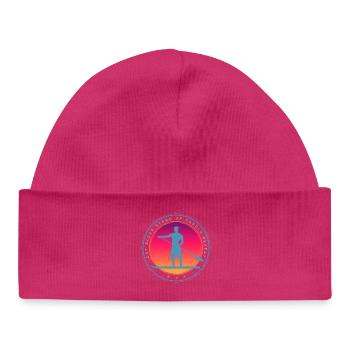 Stand Up Paddle Board Sunset Vintage SUP - Baby Organic Beanie - white - Front