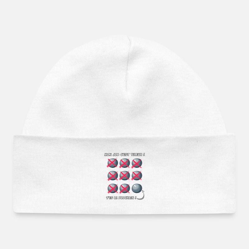 Profession tireur de boules - Bonnet bébé bio - blanc