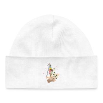 Wildlife Icecream - Bonnet bébé bio - blanc - Devant