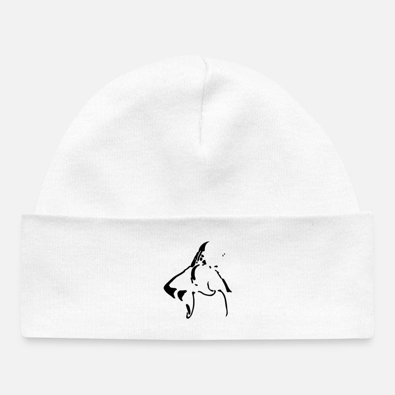 basketball - Bonnet bébé bio - blanc