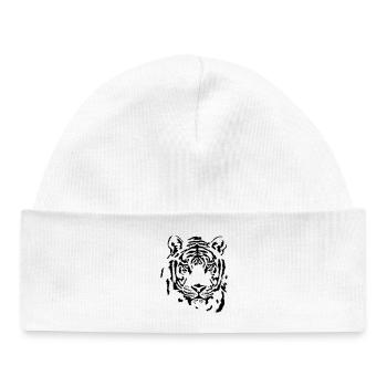 tiger - Baby Organic Beanie - white - Front