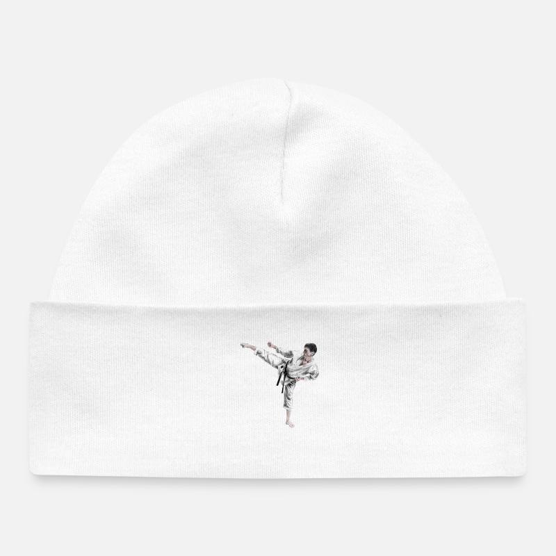 karate - Bonnet bébé bio - blanc