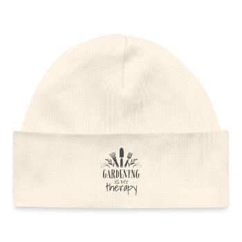 Jardin Amour Plantes Motifs Végétaux - Bonnet bébé bio - blanc - Devant
