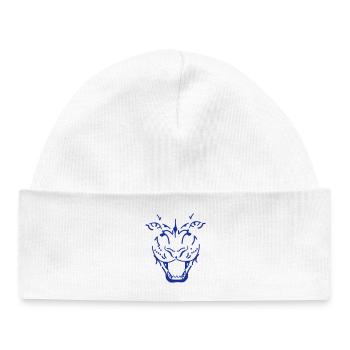 tigre - Bonnet bébé bio - blanc - Devant