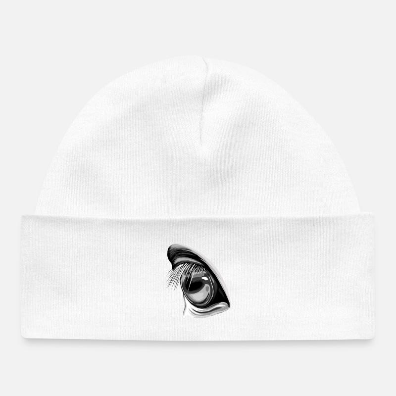 Vue de cheval - Bonnet bébé bio - blanc