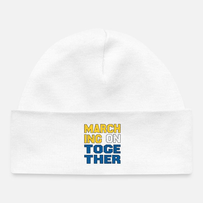 Marcher ensemble - Bonnet bébé bio - blanc