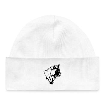 Amériques Akita Tête - Bonnet bébé bio - blanc - Devant