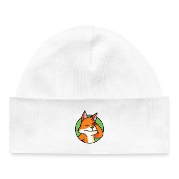 Facepalm Fox - Bonnet bébé bio - blanc - Devant