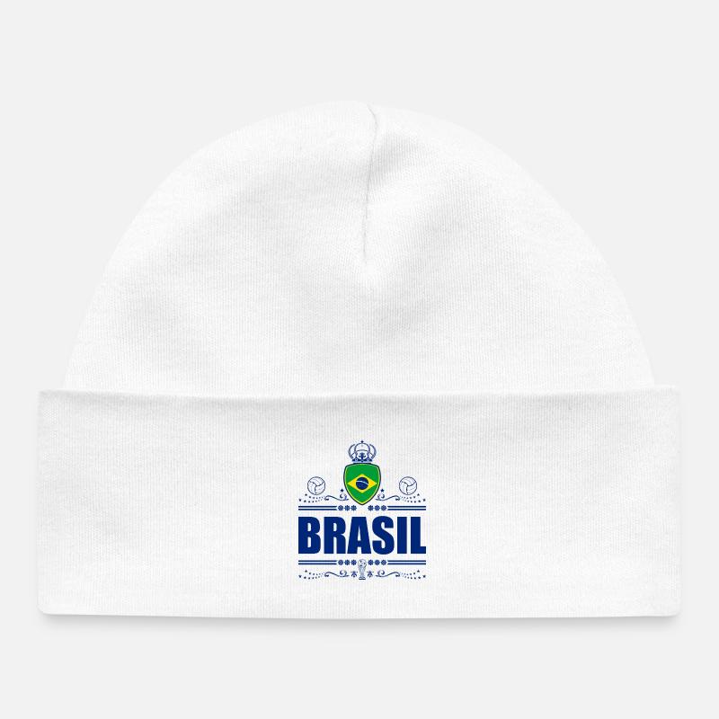 BRÉSIL - BRÉSIL - Bonnet bébé bio - blanc