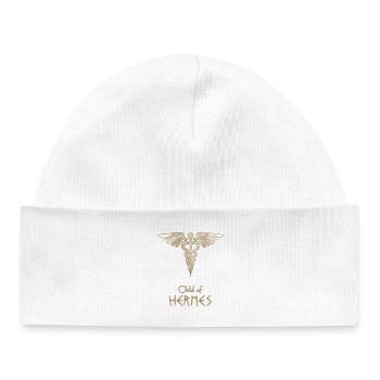 Child of Hermes – Percy Jackson inspired design - Baby Organic Beanie - white - Front