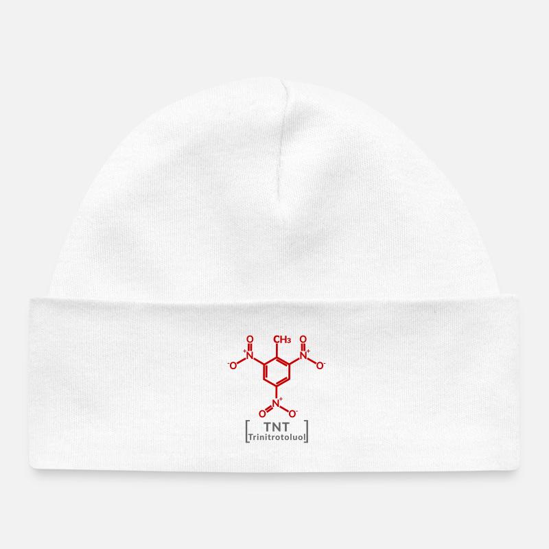 TNT Trinitrotoluène - Bonnet bébé bio - blanc