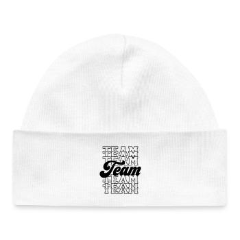Équipe - Bonnet bébé bio - blanc - Devant